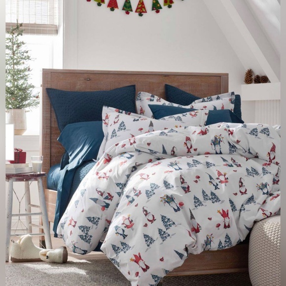 NWT Company Cotton Holiday Gnomes Green Multi Cotton Full Sheet Set 100% cotton - Picture 3 of 7